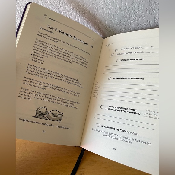 NWT Sleep & Evening Routine Journal - Picture 3 of 5